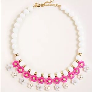 Ann Taylor Resin Flower Statement Necklace